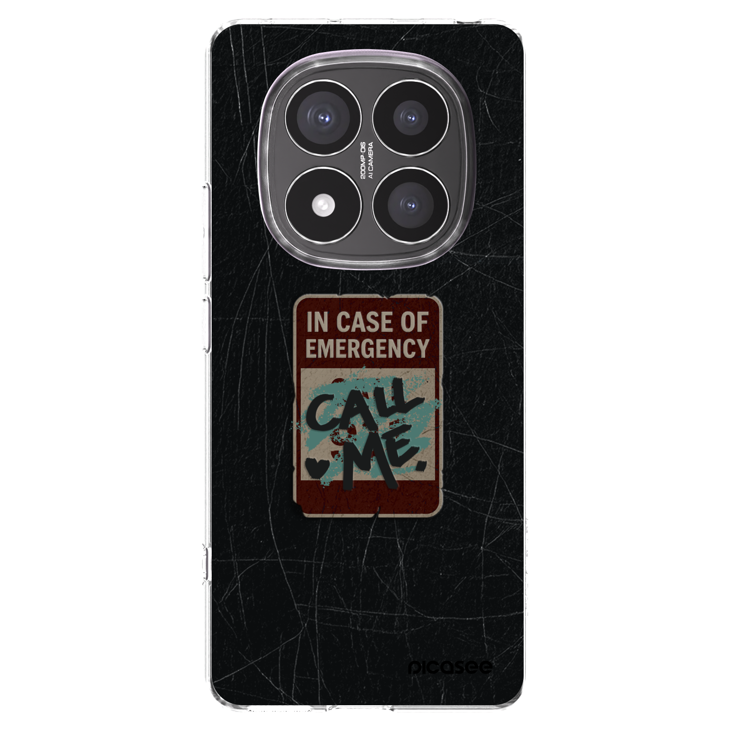 Picasee silikonowe przeźroczyste etui na Xiaomi Redmi Note 14 Pro+ 5G - EMERGENCY
