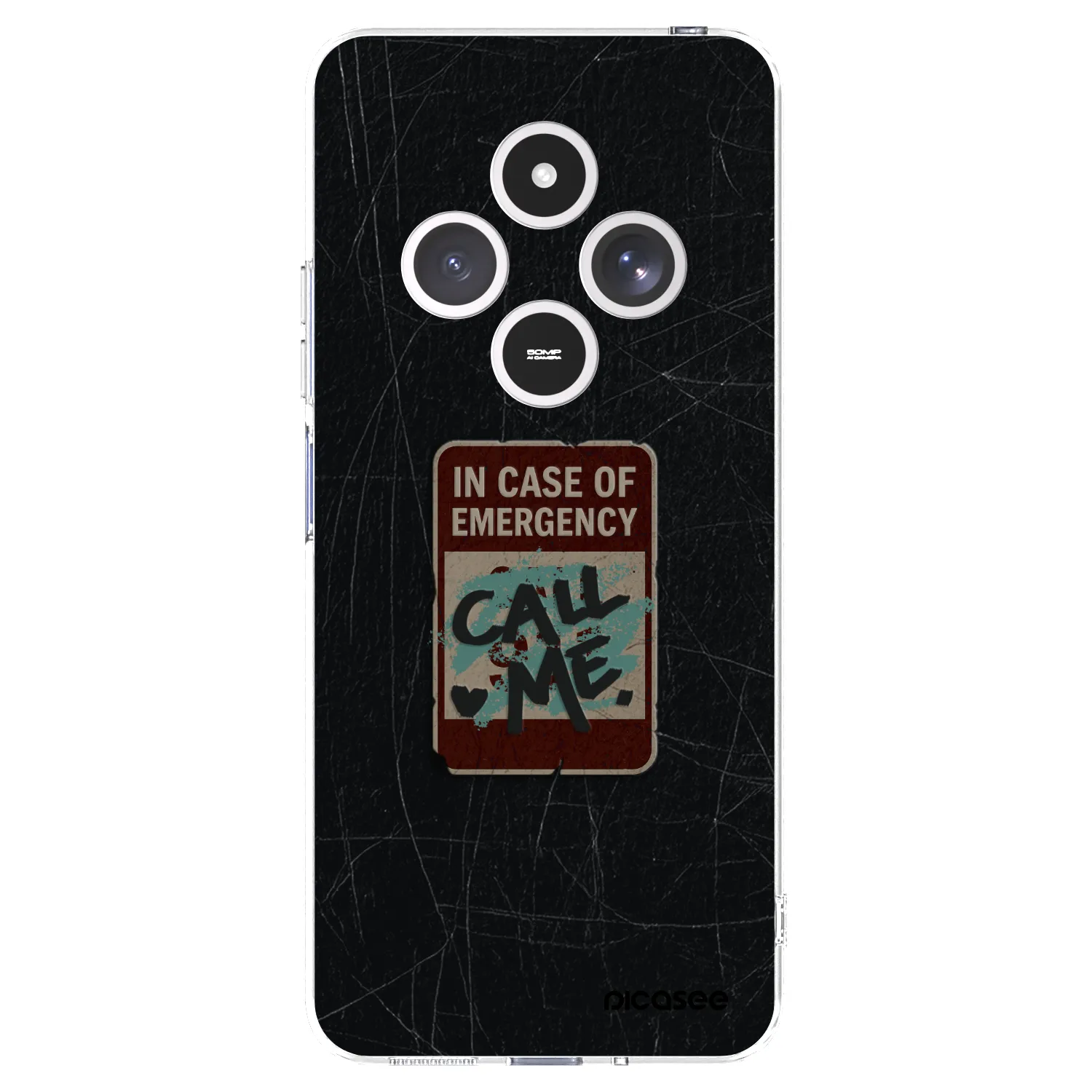 Picasee silikonowe przeźroczyste etui na Xiaomi Redmi 14C - EMERGENCY