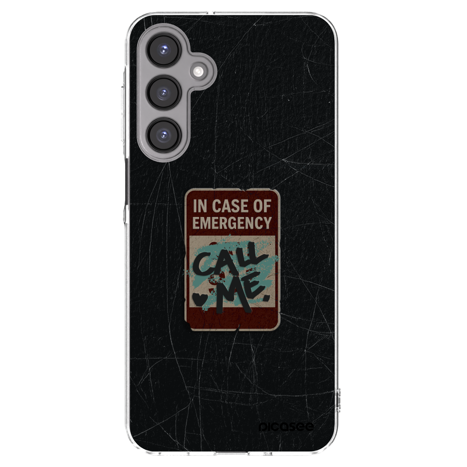 Picasee silikonowe przeźroczyste etui na Samsung Galaxy A16 5G - EMERGENCY
