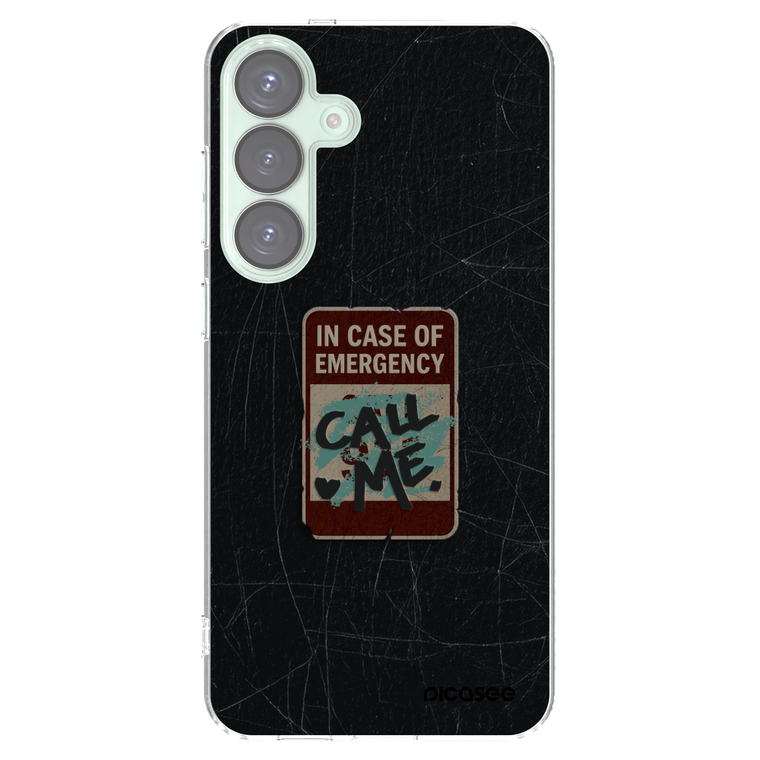 Picasee silikonowe przeźroczyste etui na Samsung Galaxy S25+ 5G - EMERGENCY