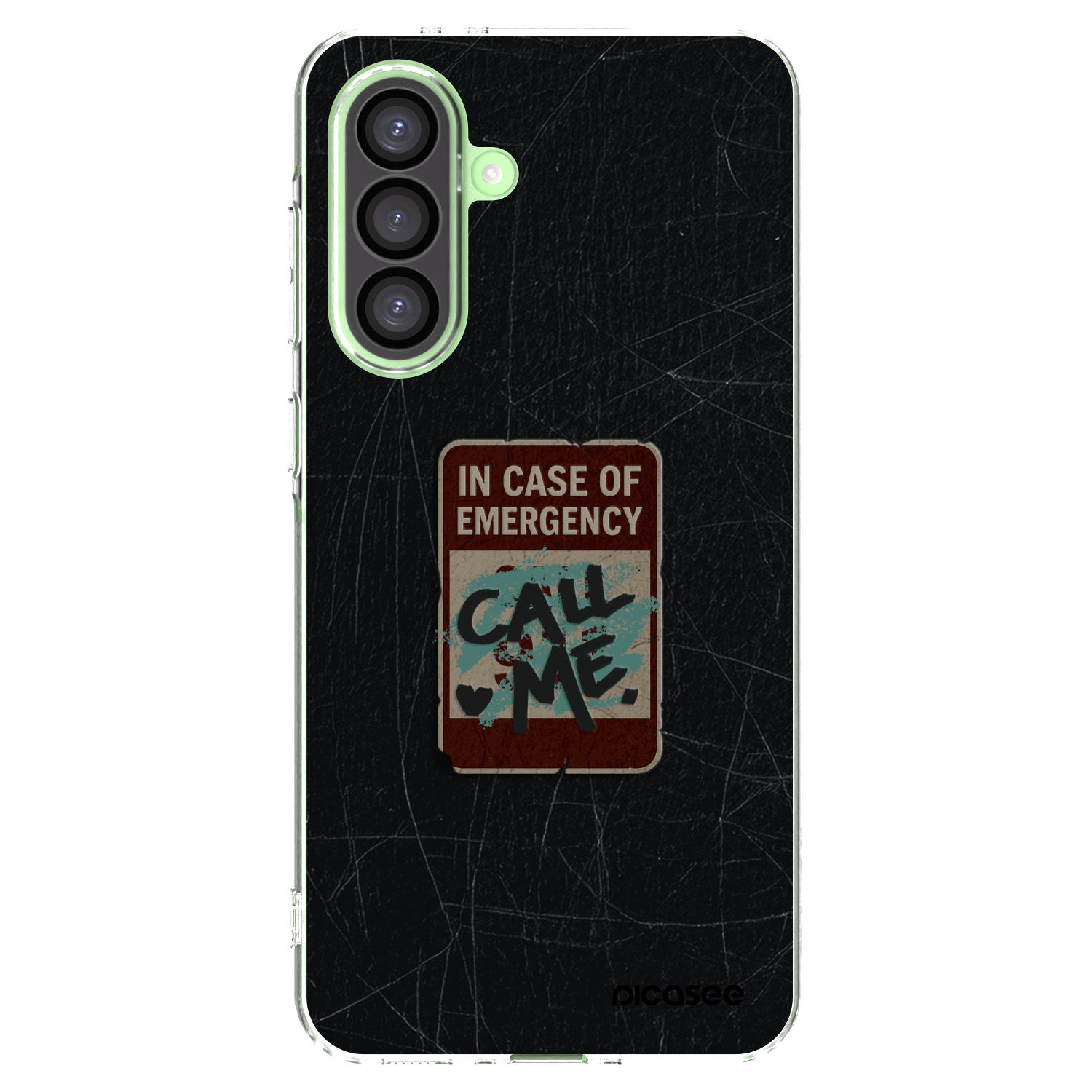 Picasee silikonowe przeźroczyste etui na Samsung Galaxy A26 5G A266B - EMERGENCY