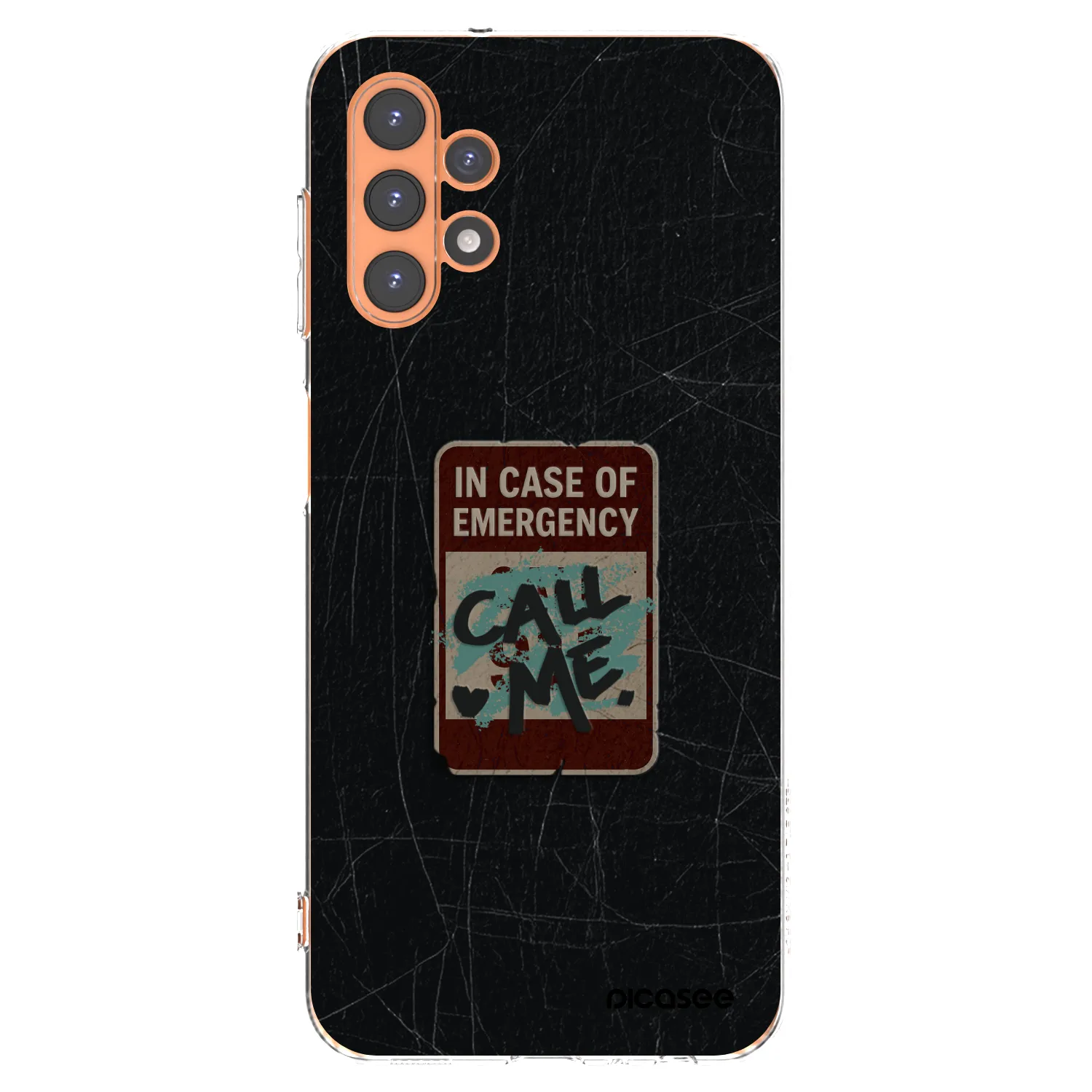 Picasee silikonowe przeźroczyste etui na Samsung Galaxy A13 5G - EMERGENCY