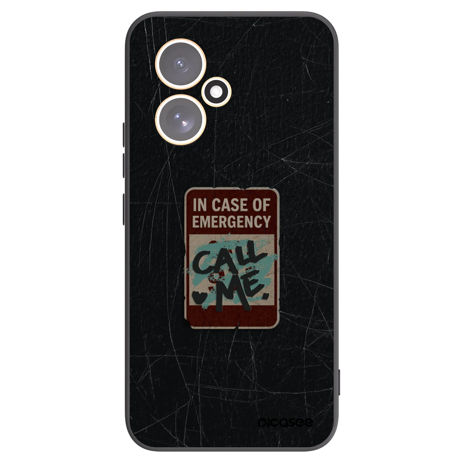 Picasee silikonowe czarne etui na Honor 400 5G - EMERGENCY