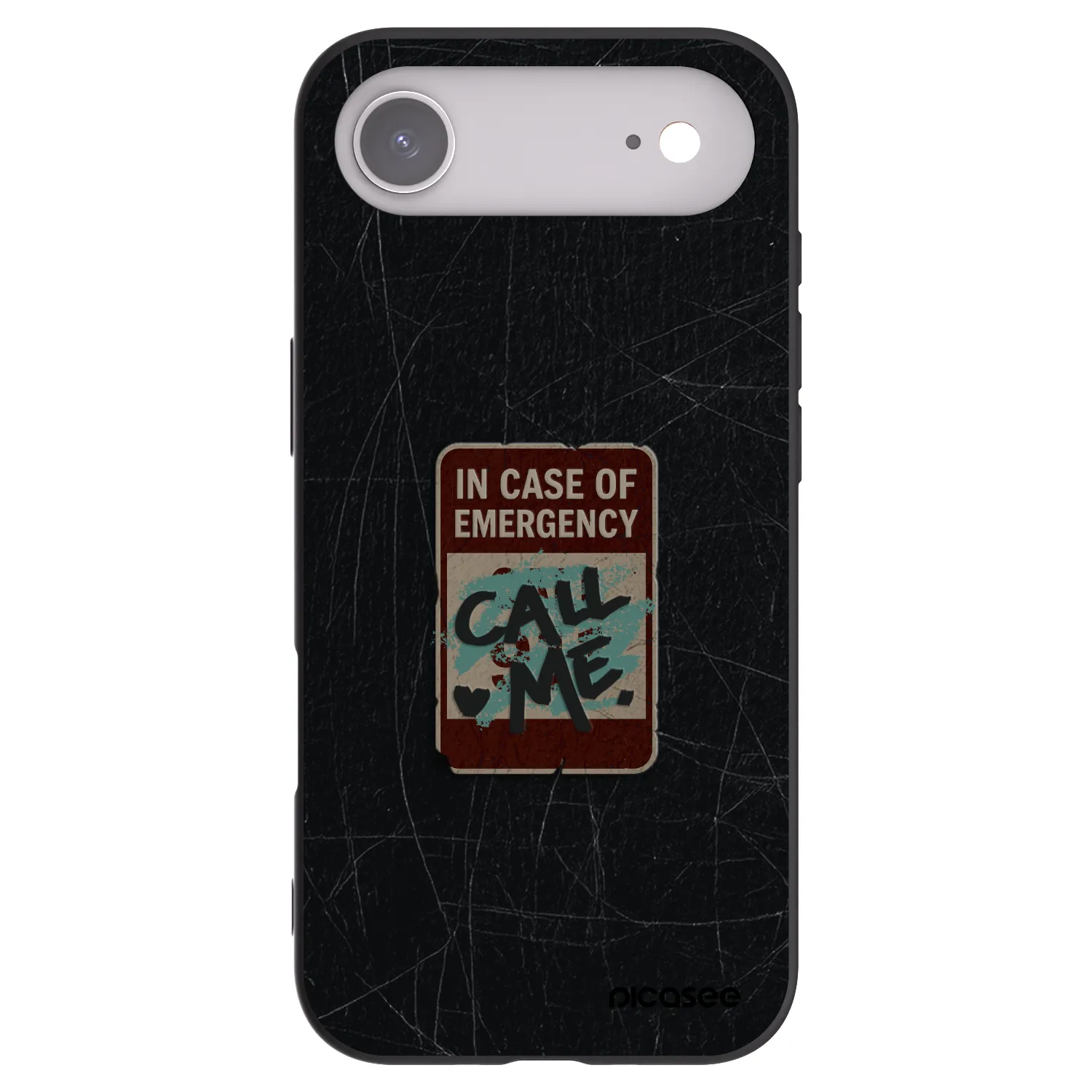 Picasee silikonowe czarne etui na Apple iPhone Air - EMERGENCY