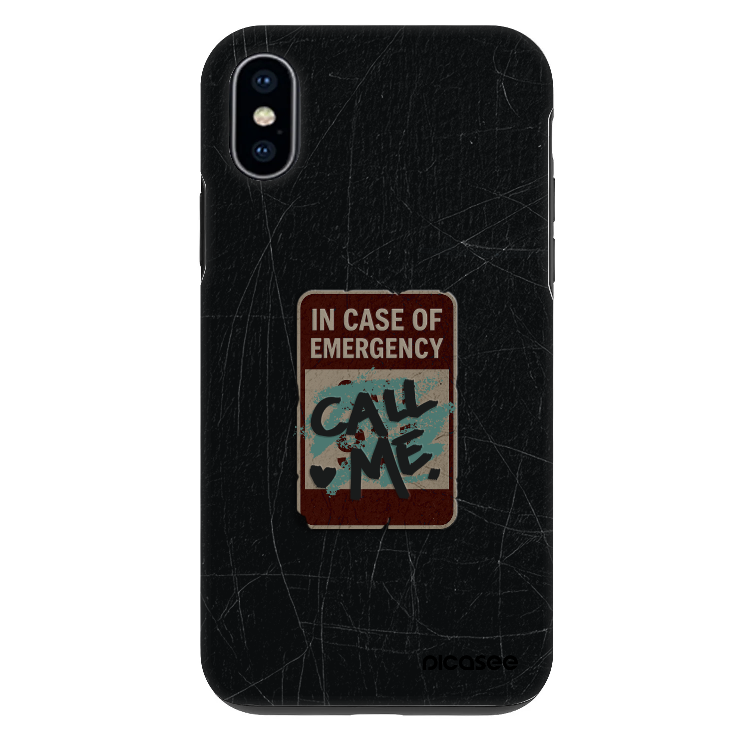 Picasee Fashion Case na Apple iPhone X/XS - EMERGENCY