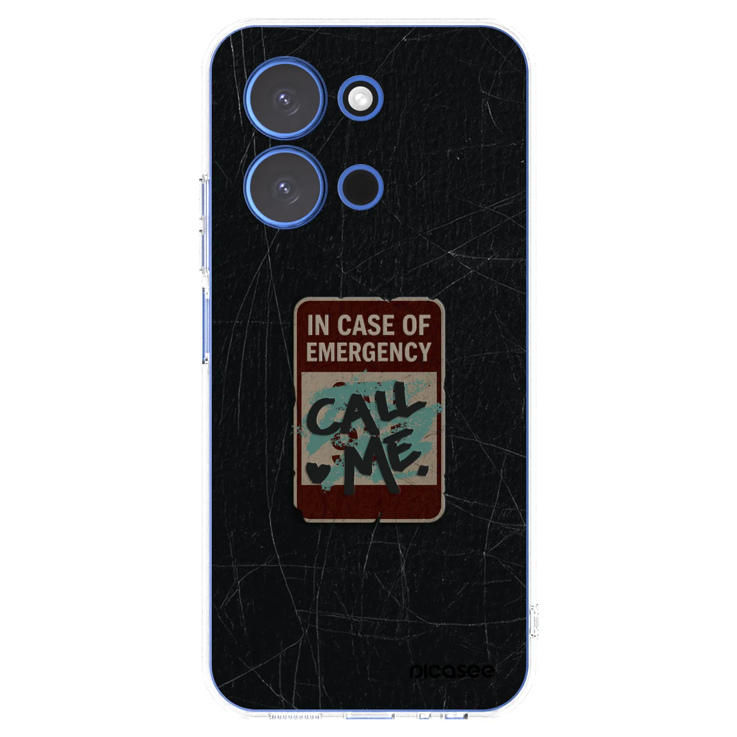 Picasee silikonowe przeźroczyste etui na Xiaomi Redmi 15C 4G - EMERGENCY