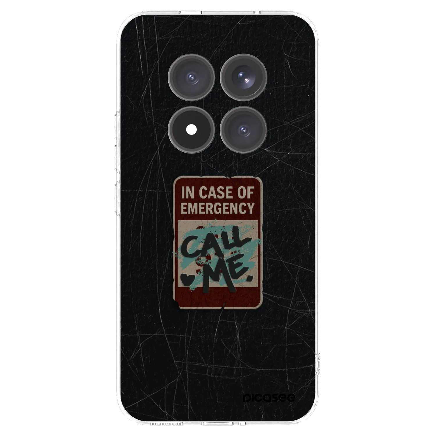 Picasee silikonowe przeźroczyste etui na Xiaomi Redmi Note 15 Pro+ - EMERGENCY