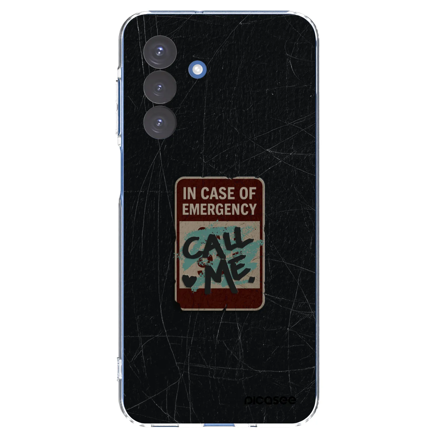 Picasee silikonowe przeźroczyste etui na Samsung Galaxy A17 5G - EMERGENCY