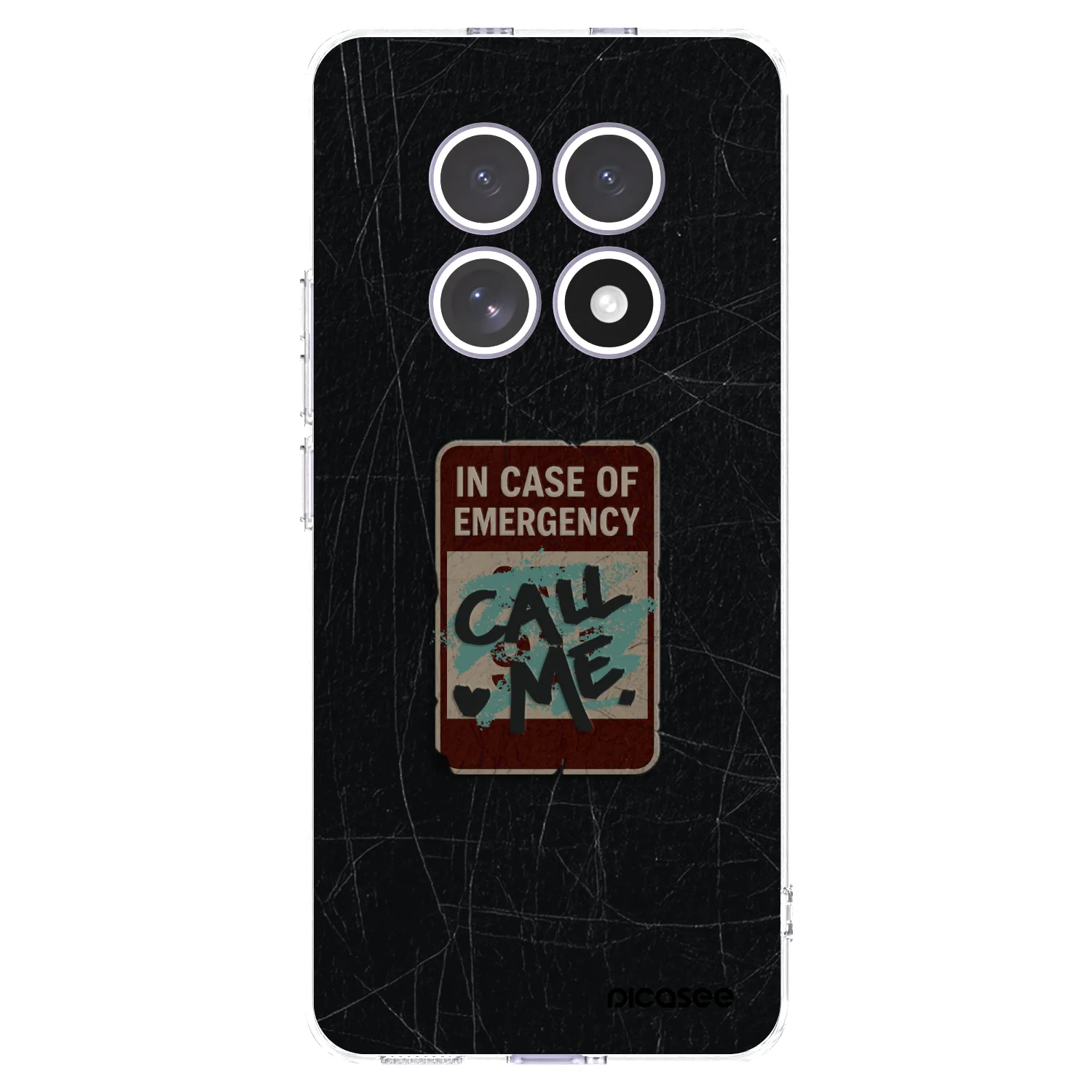 Picasee silikonowe przeźroczyste etui na Xiaomi Redmi Note 15 4G - EMERGENCY