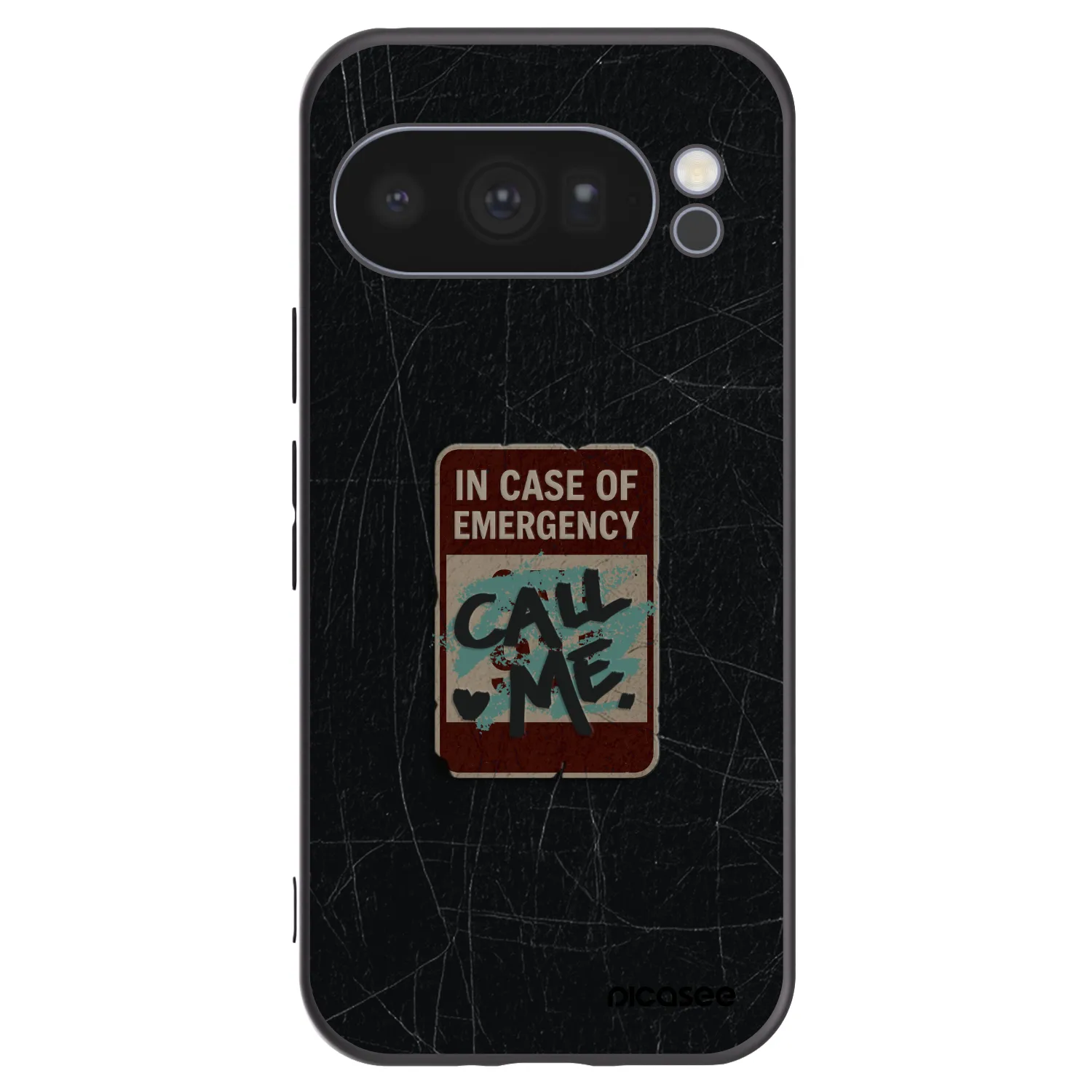 Picasee silikonowe czarne etui na Google Pixel 10 Pro - EMERGENCY