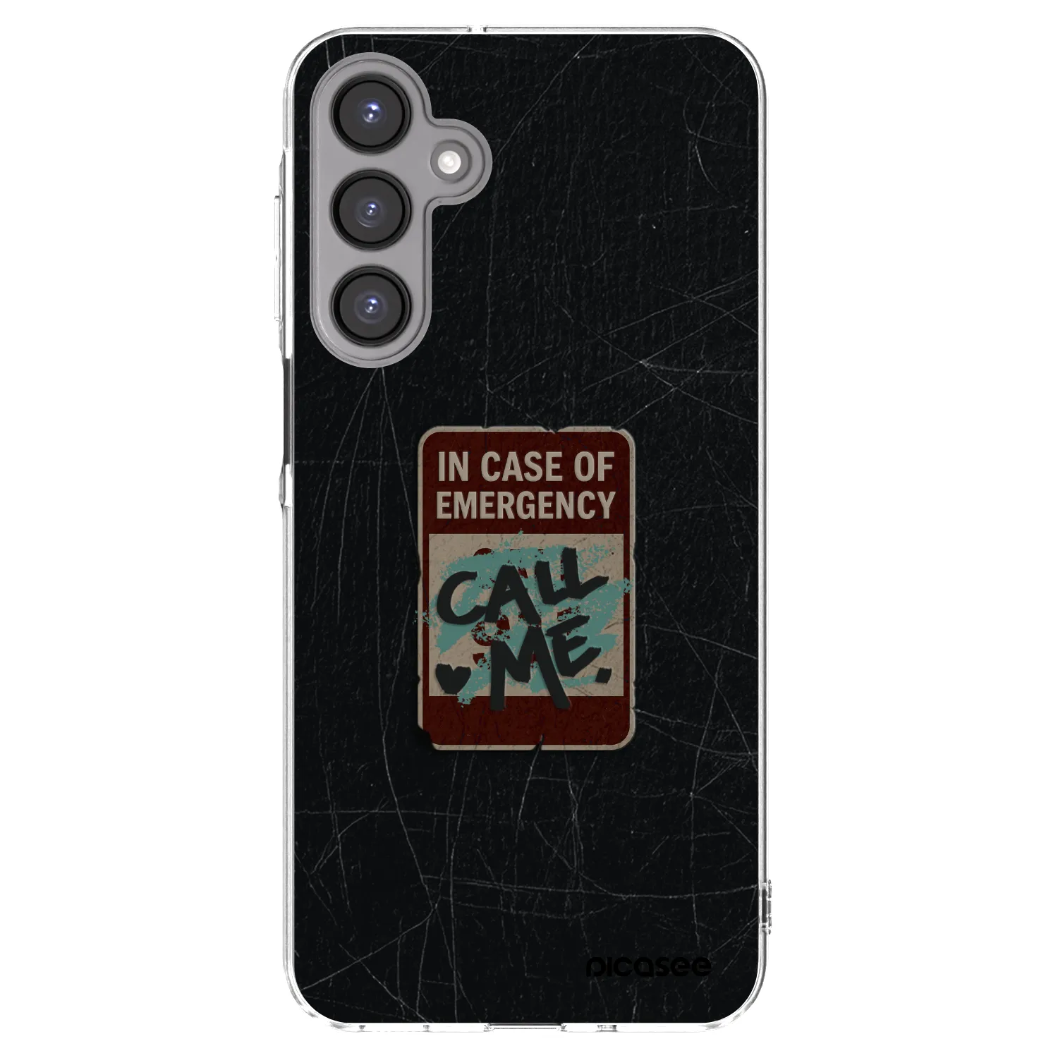 Picasee silikonowe przeźroczyste etui na Samsung Galaxy A16 4G - EMERGENCY