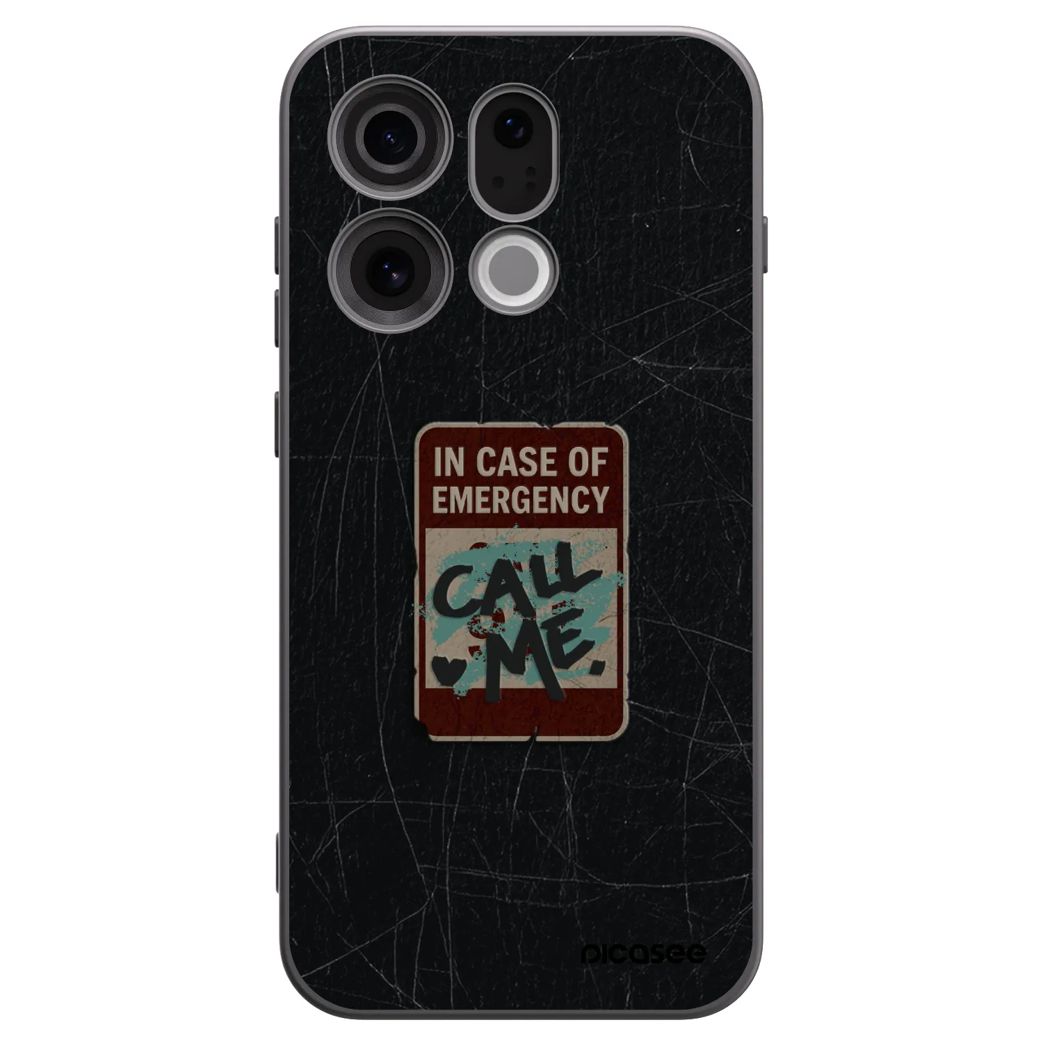 Picasee silikonowe czarne etui na OPPO Find X9 - EMERGENCY