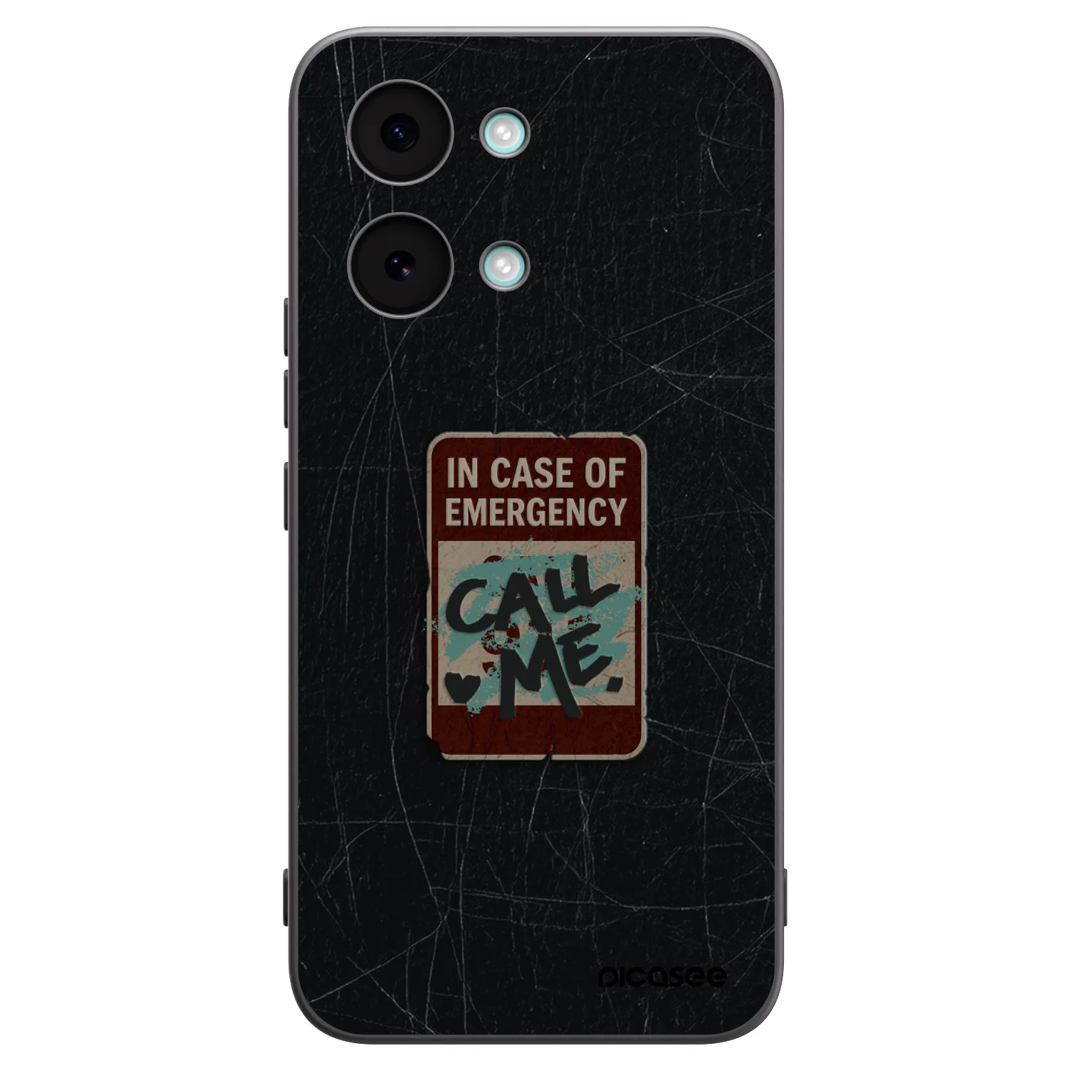 Picasee silikonowe czarne etui na Xiaomi Poco X8 Pro Max - EMERGENCY