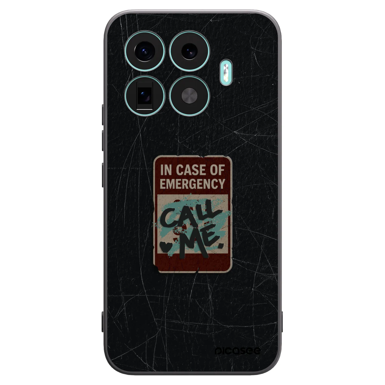 Picasee silikonowe czarne etui na Xiaomi 17T Pro - EMERGENCY