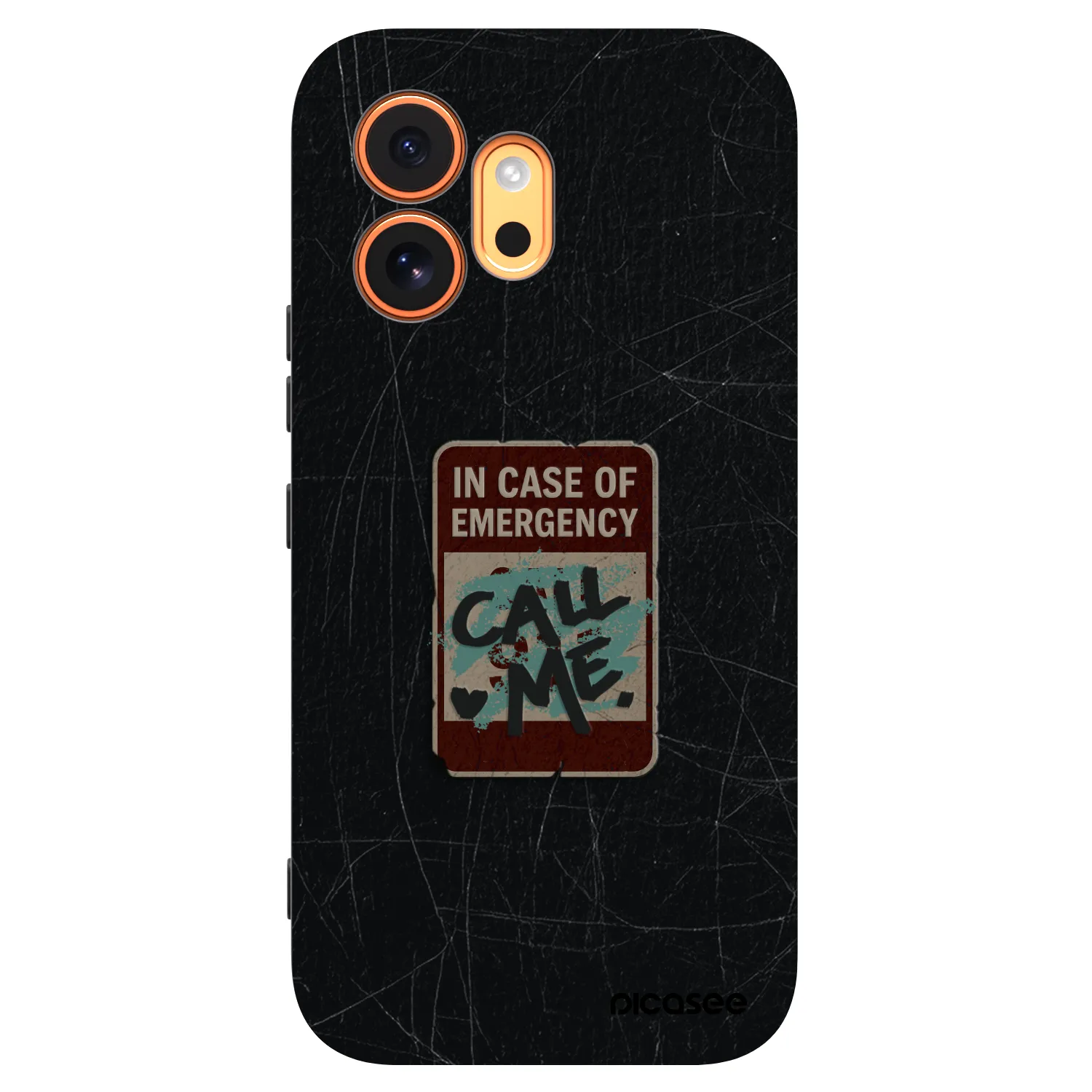 Picasee silikonowe czarne etui na Honor 600 - EMERGENCY