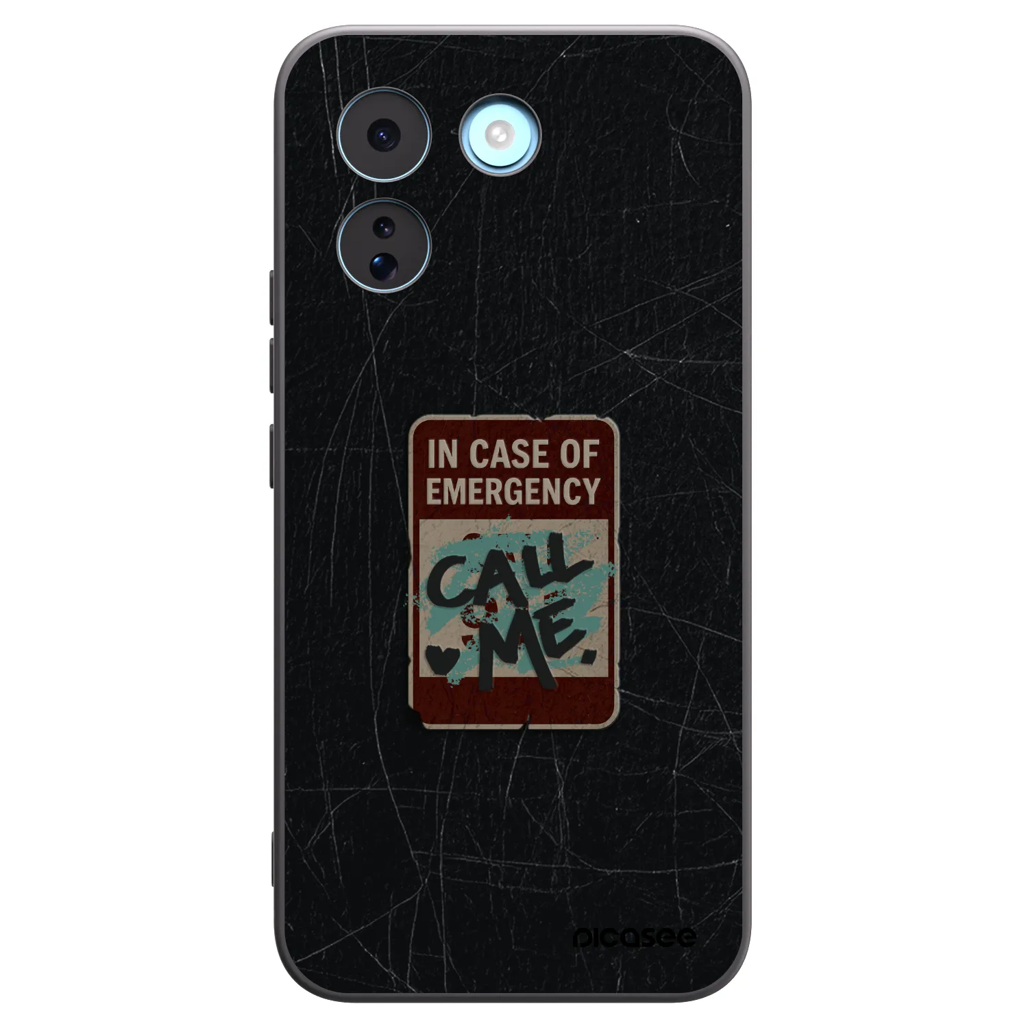Picasee silikonowe czarne etui na Xiaomi Redmi Note 17 Pro MAX 5G - EMERGENCY
