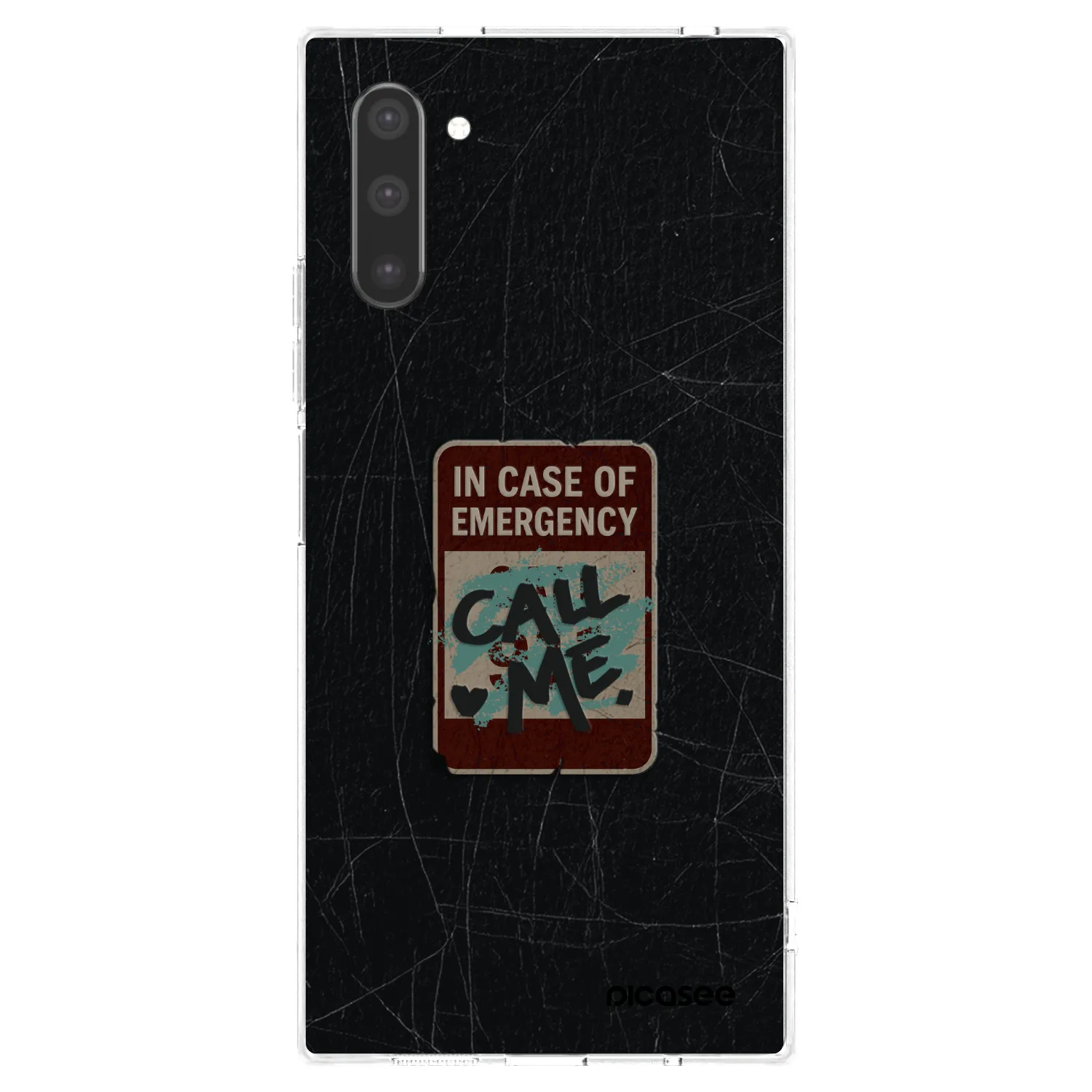 Picasee silikonowe przeźroczyste etui na Samsung Galaxy Note 10 N970F - EMERGENCY