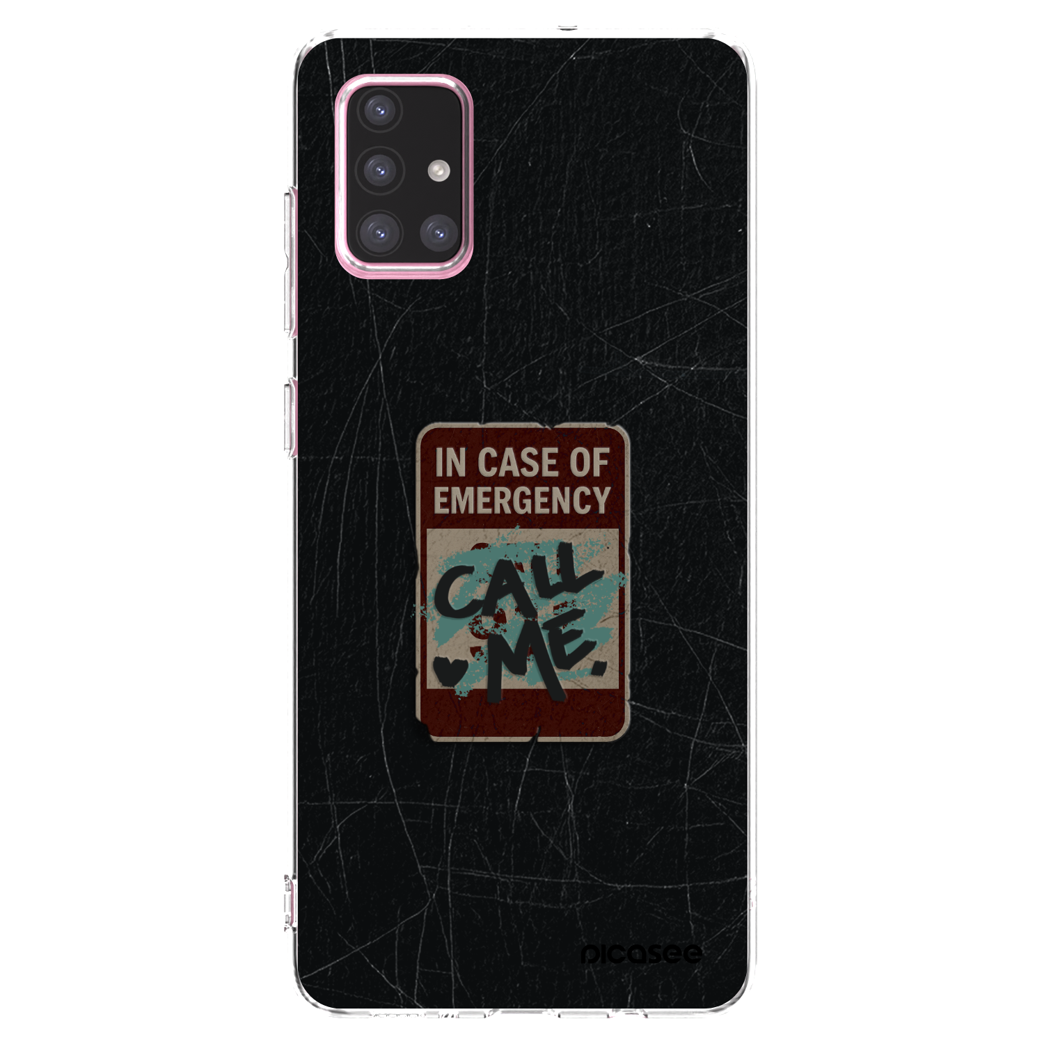Picasee silikonowe przeźroczyste etui na Samsung Galaxy A71 A715F - EMERGENCY