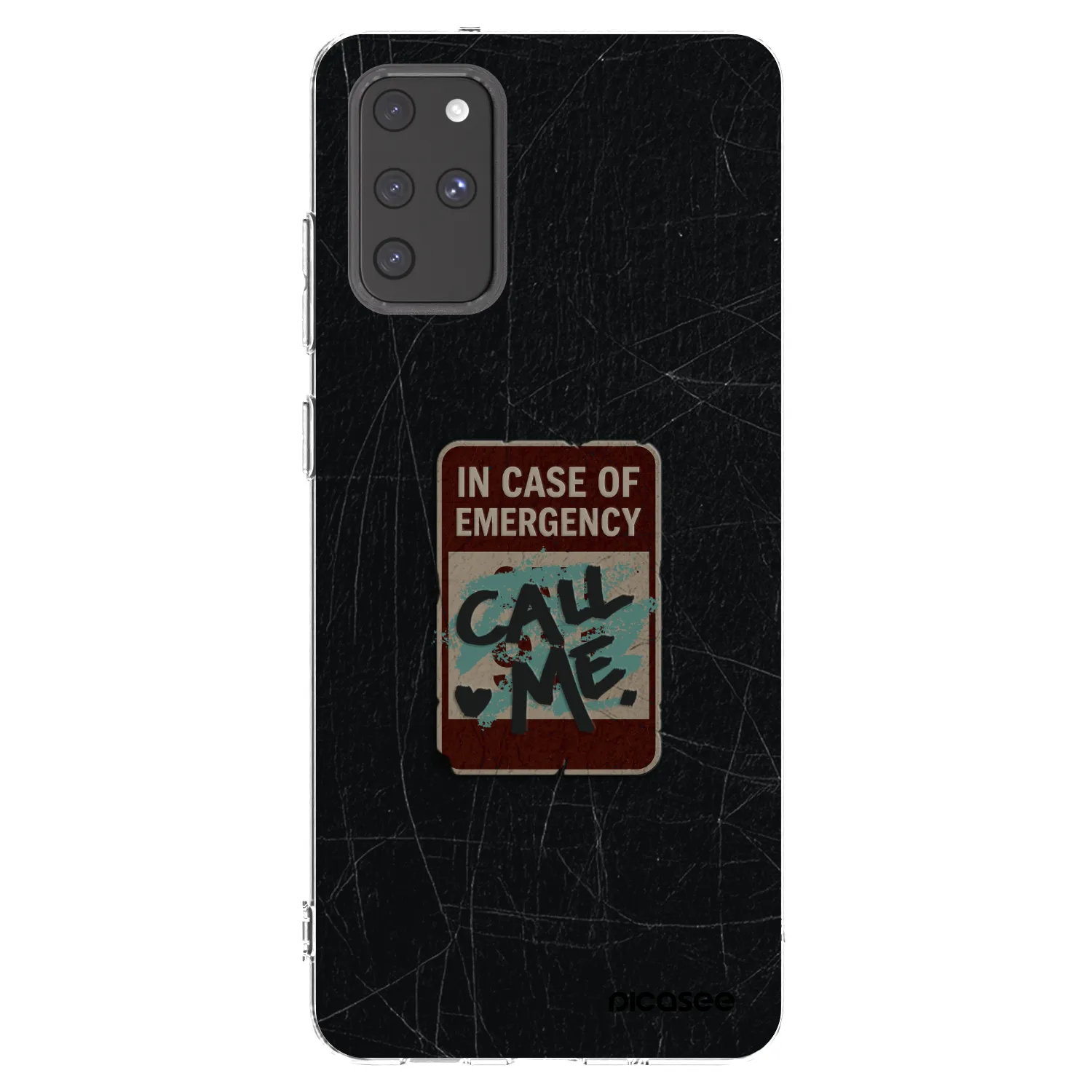 Picasee silikonowe przeźroczyste etui na Samsung Galaxy S20+ G985F - EMERGENCY