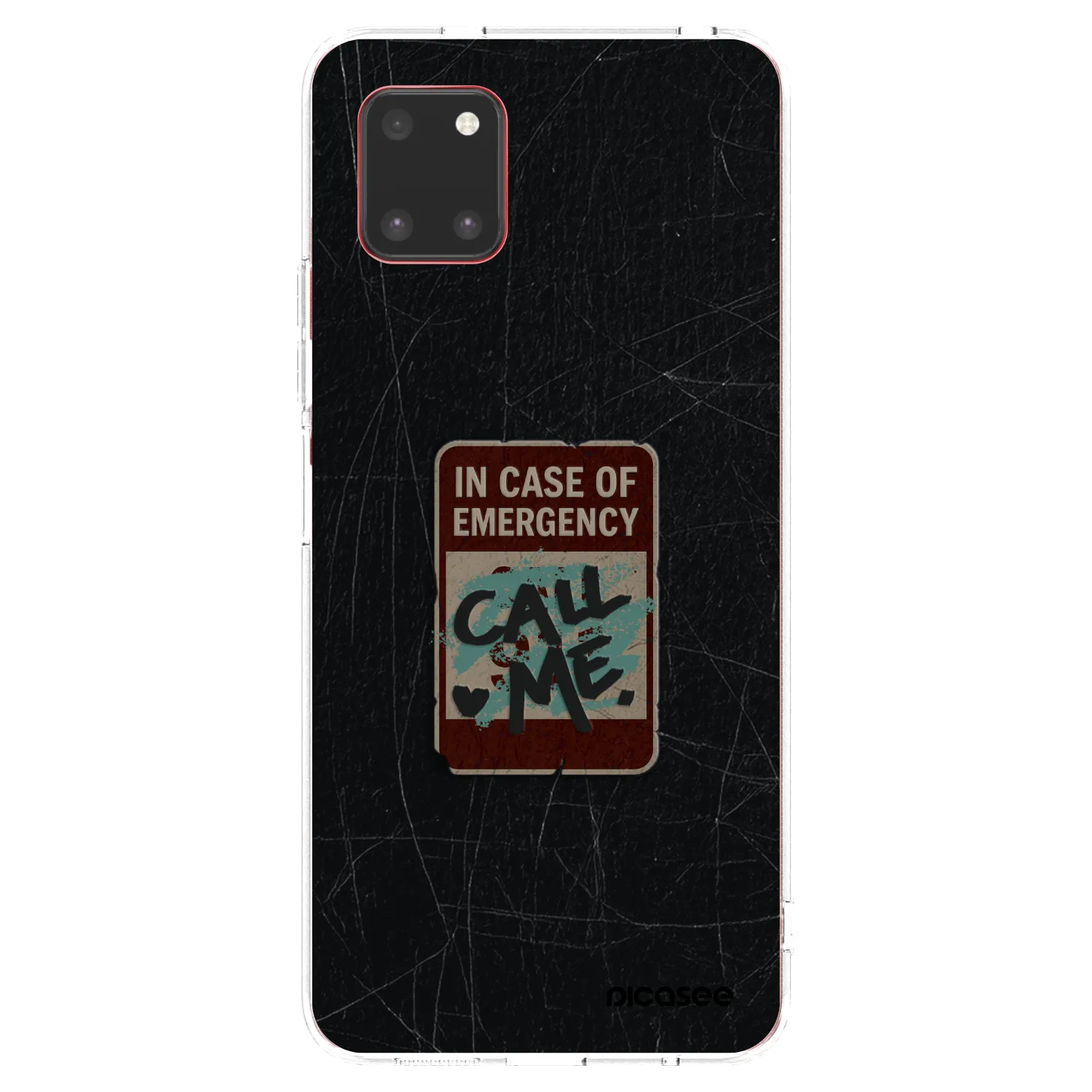 Picasee silikonowe przeźroczyste etui na Samsung Galaxy Note 10 Lite N770F - EMERGENCY