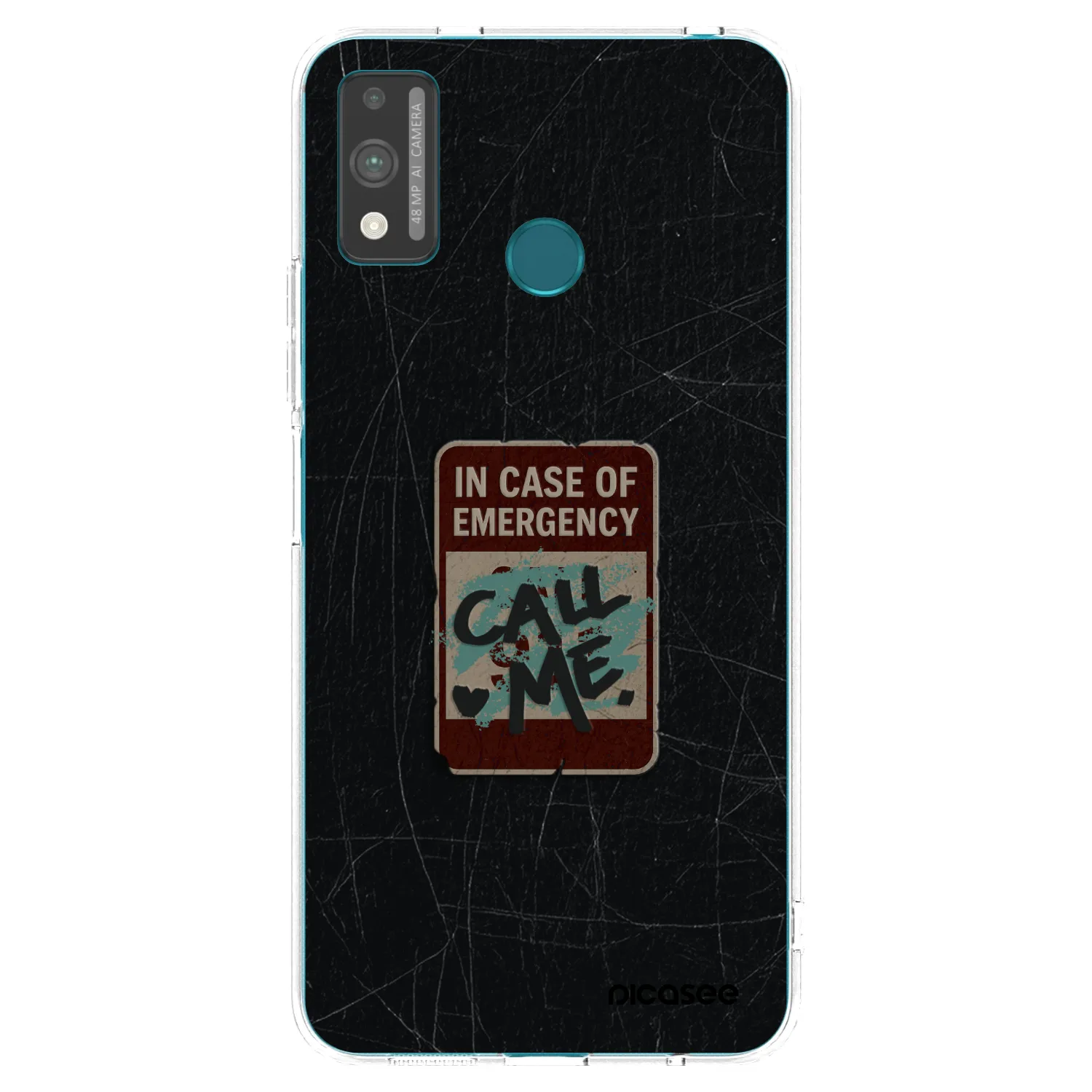 Picasee silikonowe przeźroczyste etui na Honor 9X Lite - EMERGENCY