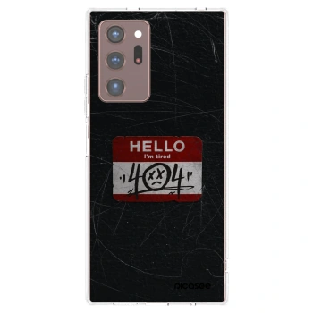 Picasee silikonowe przeźroczyste etui na Samsung Galaxy Note 20 Ultra - HELLO 404
