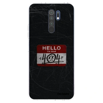 Picasee silikonowe przeźroczyste etui na Xiaomi Redmi 9 - HELLO 404