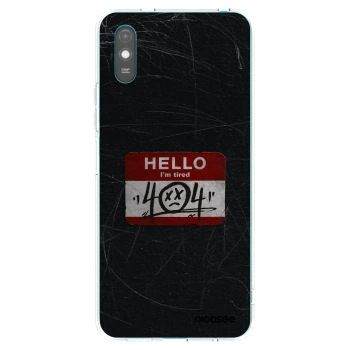 Picasee silikonowe przeźroczyste etui na Xiaomi Redmi 9A - HELLO 404