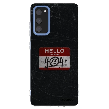Picasee silikonowe przeźroczyste etui na Samsung Galaxy S20 FE - HELLO 404