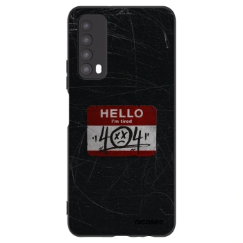 Picasee silikonowe czarne etui na Huawei P Smart 2021 - HELLO 404