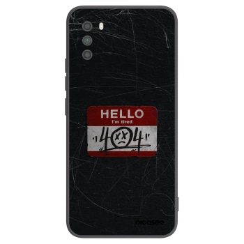Picasee silikonowe czarne etui na Xiaomi Poco M3 - HELLO 404