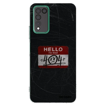 Picasee silikonowe przeźroczyste etui na Honor 10X Lite - HELLO 404