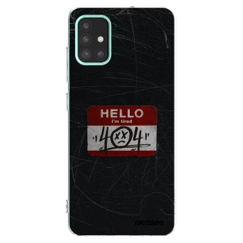 Picasee silikonowe przeźroczyste etui na Samsung Galaxy M31s - HELLO 404