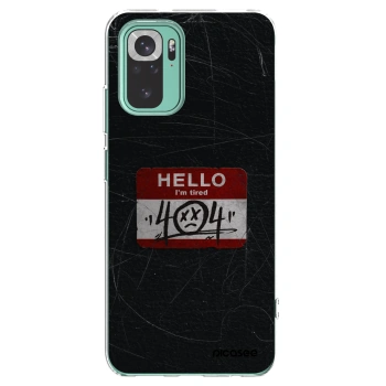 Picasee silikonowe przeźroczyste etui na Xiaomi Redmi Note 10 Pro - HELLO 404