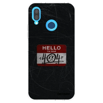 Picasee silikonowe przeźroczyste etui na Huawei P20 Lite - HELLO 404