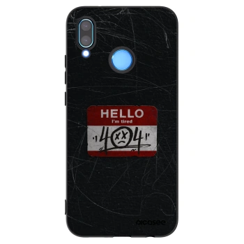Picasee silikonowe czarne etui na Huawei P20 Lite - HELLO 404