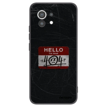 Picasee silikonowe czarne etui na Xiaomi Mi 11 - HELLO 404