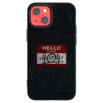 Picasee silikonowe czarne etui na Apple iPhone 13 mini - HELLO 404