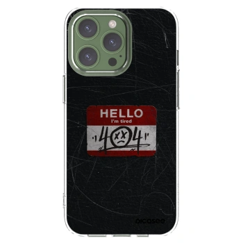 Picasee silikonowe przeźroczyste etui na Apple iPhone 13 Pro - HELLO 404