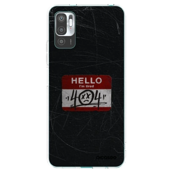 Picasee silikonowe przeźroczyste etui na Xiaomi Redmi Note 10 5G - HELLO 404