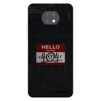 Picasee silikonowe przeźroczyste etui na Xiaomi Redmi Note 9T - HELLO 404