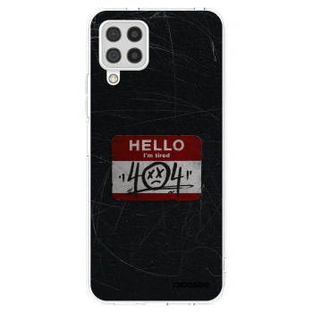 Picasee silikonowe przeźroczyste etui na Samsung Galaxy A22 A225F 4G - HELLO 404