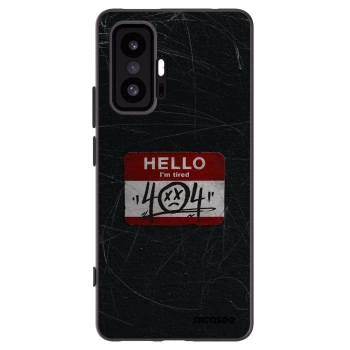 Picasee silikonowe czarne etui na Xiaomi 11T - HELLO 404