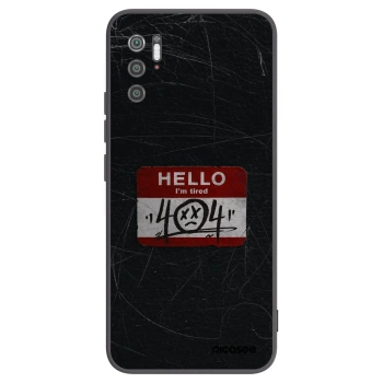 Picasee silikonowe czarne etui na Xiaomi Poco M3 Pro 5G - HELLO 404