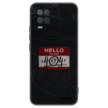 Picasee silikonowe czarne etui na Realme 8 5G - HELLO 404