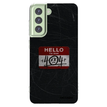 Picasee silikonowe przeźroczyste etui na Samsung Galaxy S21 FE 5G - HELLO 404