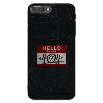 Picasee silikonowe przeźroczyste etui na Apple iPhone 7 Plus - HELLO 404
