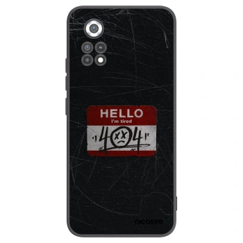 Picasee silikonowe czarne etui na Xiaomi Poco X4 Pro 5G - HELLO 404
