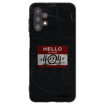 Picasee silikonowe czarne etui na Samsung Galaxy A13 4G A135 - HELLO 404
