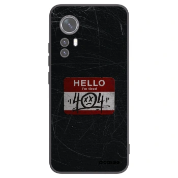 Picasee silikonowe czarne etui na Xiaomi 12X - HELLO 404